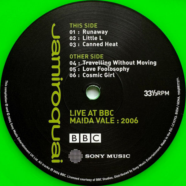 Jamiroquai : Live At BBC Maida Vale : 2006 (12", RSD, Ltd, Neo)