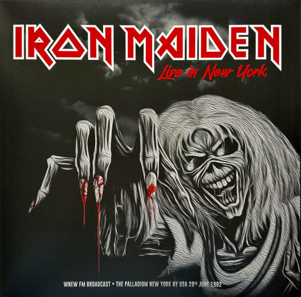 Iron Maiden : Live In New York (LP, Album, Unofficial, Yel)