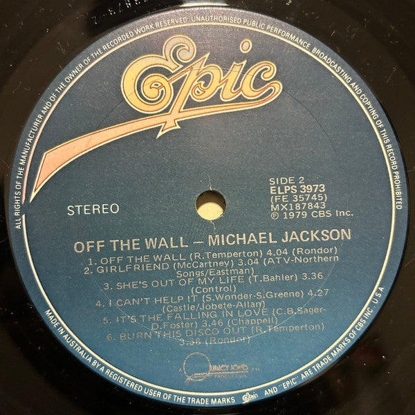Michael Jackson : Off The Wall (LP, Album, Gat)