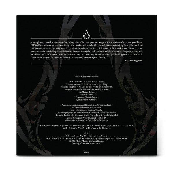Brendan Angelides : Assassin's Creed Mirage (Original Soundtrack) (2xLP, Album, Whi)