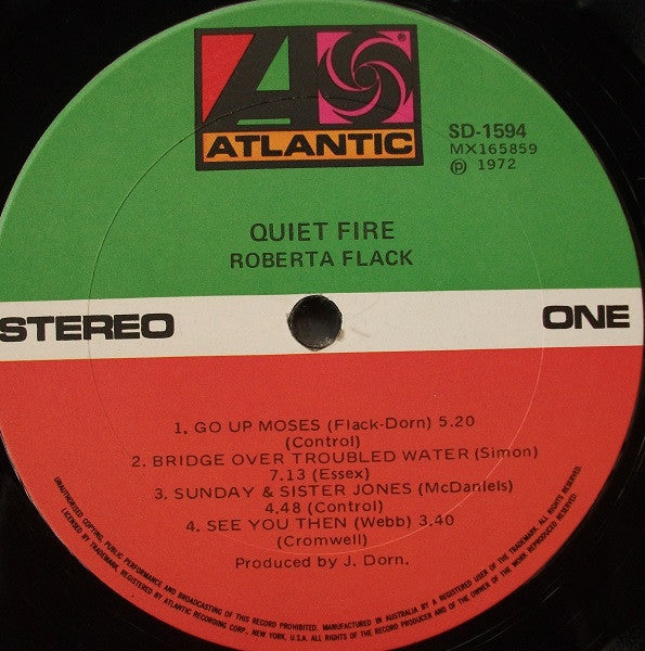 Roberta Flack : Quiet Fire (LP, Album)
