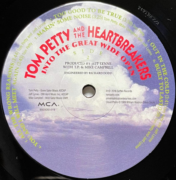 Tom Petty And The Heartbreakers : Into The Great Wide Open (LP, Album, RE, Pre)