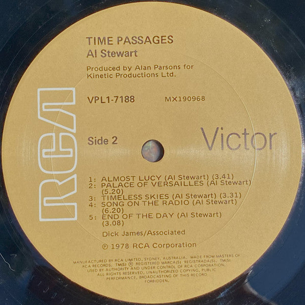 Al Stewart : Time Passages (LP, Album)
