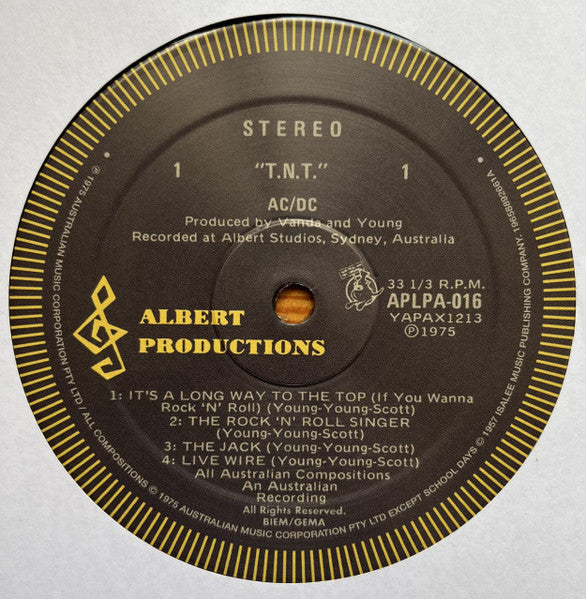 AC/DC : T.N.T. (LP, Album, Ltd, RE, Gat)