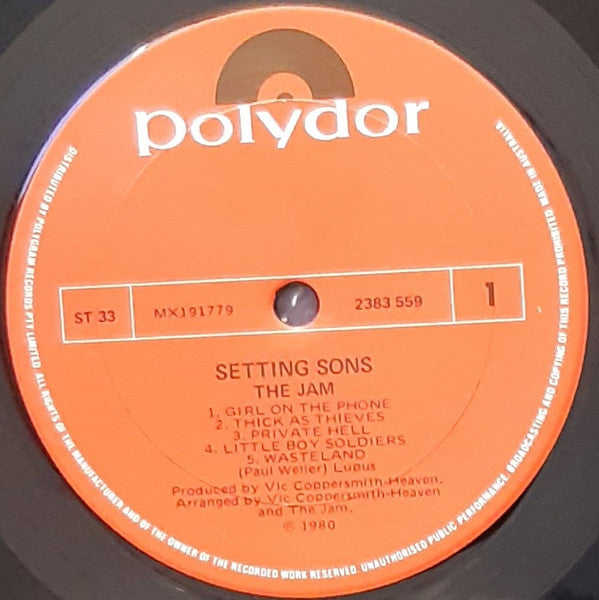 The Jam : Setting Sons (LP, Album)