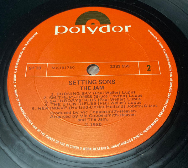 The Jam : Setting Sons (LP, Album)