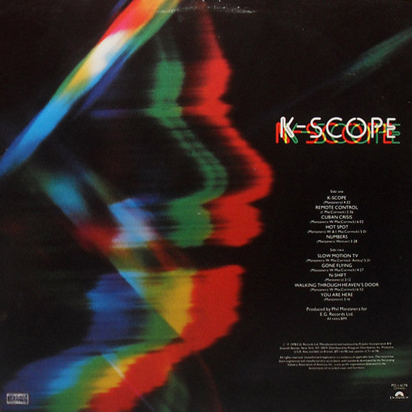 Phil Manzanera : K-Scope (LP, Album, Mon)