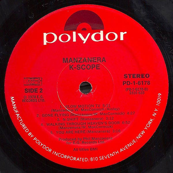 Phil Manzanera : K-Scope (LP, Album, Mon)