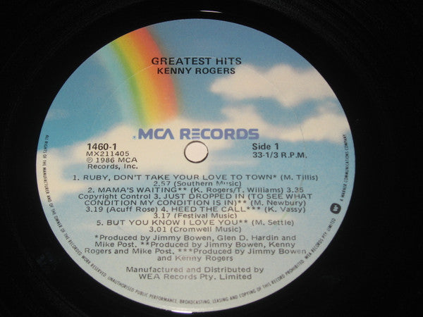 Kenny Rogers And The First Edition* : Greatest Hits  (LP, Comp)