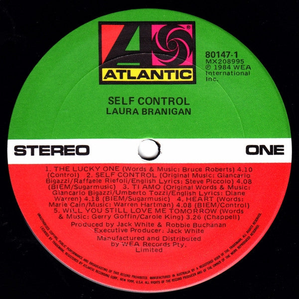Laura Branigan : Self Control (LP, Album)