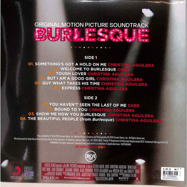 Christina Aguilera & Cher : Burlesque (Original Motion Picture Soundtrack) (LP, Album, Ltd, RE, Met)
