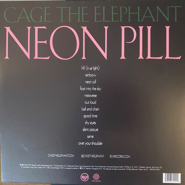 Cage The Elephant : Neon Pill (LP, Album, Gat)