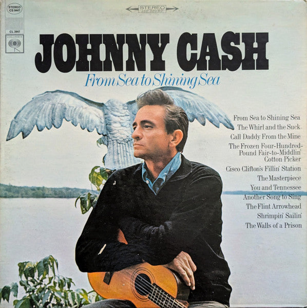 Johnny Cash : From Sea To Shining Sea (LP, Album, Pit)