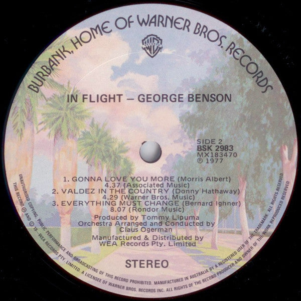 George Benson : In Flight (LP, Album, Gat)