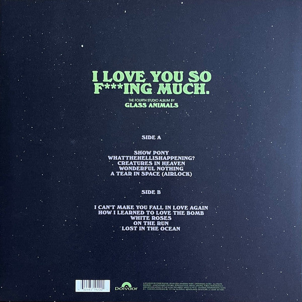 Glass Animals : I Love You So F***ing Much. (LP, Album, S/Edition, Bla)