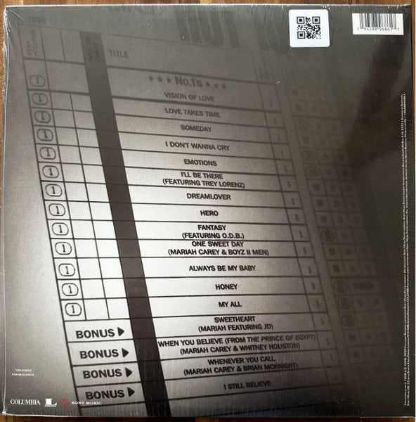 Mariah* : #1's (2xLP, Comp, RE, RM, Met)