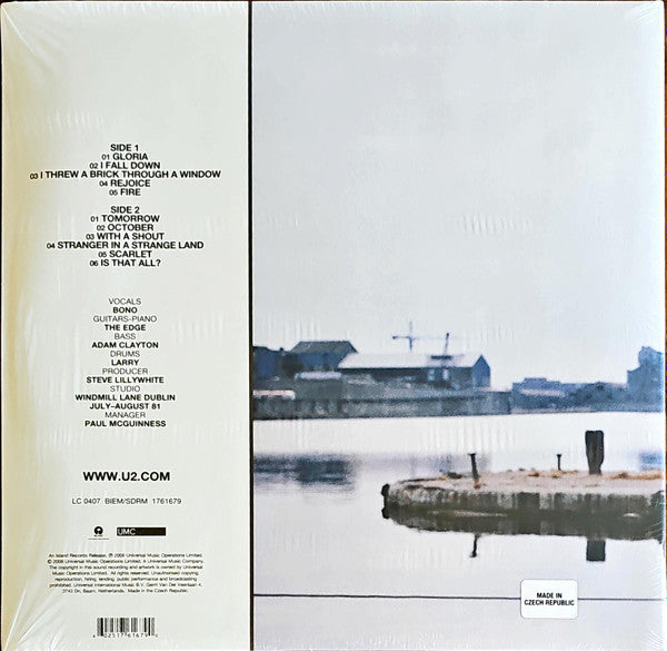 U2 : October (LP, Album, RE, RM)