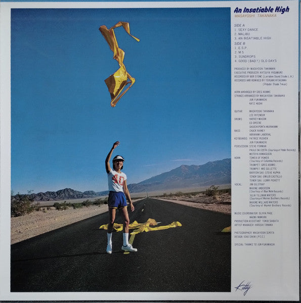 Masayoshi Takanaka = Masayoshi Takanaka : An Insatiable High (LP, Album, Ltd, RE, RM, OBI)