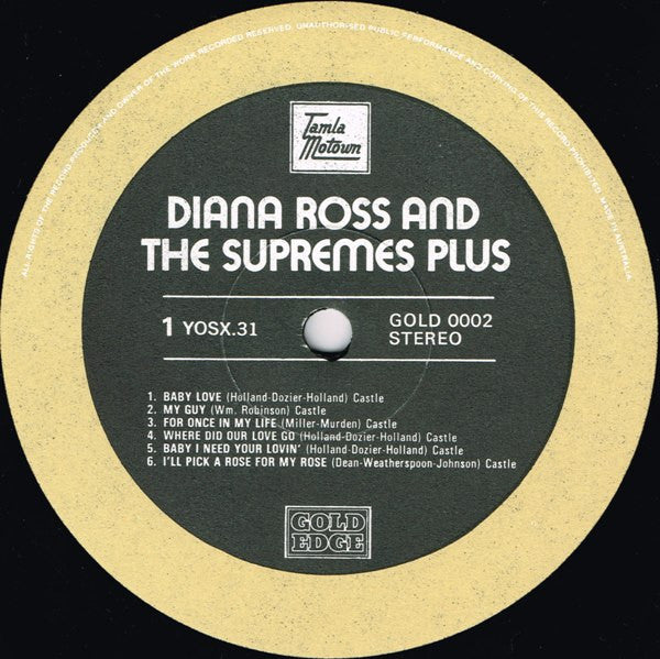 The Supremes Plus Four Tops, Stevie Wonder & The Temptations : Diana Ross And The Supremes Plus (LP, Comp, Gat)