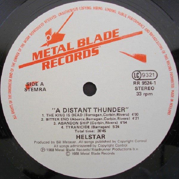 Helstar : A Distant Thunder (LP, Album)
