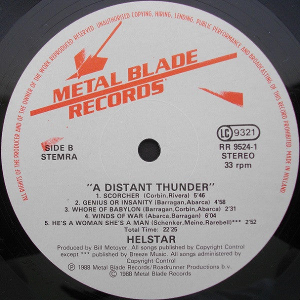 Helstar : A Distant Thunder (LP, Album)