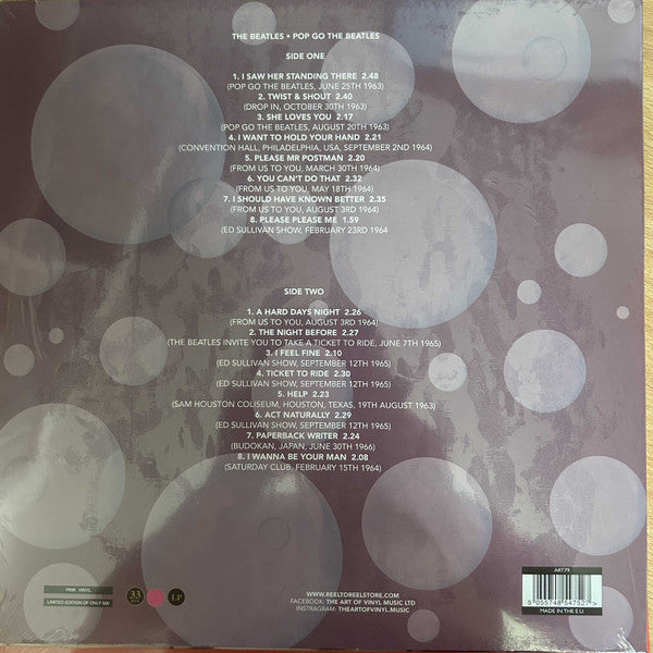 The Beatles : Pop Go The Beatles (LP, Comp, Ltd, Unofficial, Pin)