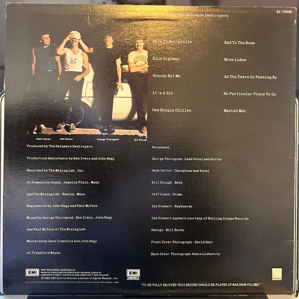 George Thorogood & The Destroyers : Bad To The Bone (LP, Album)