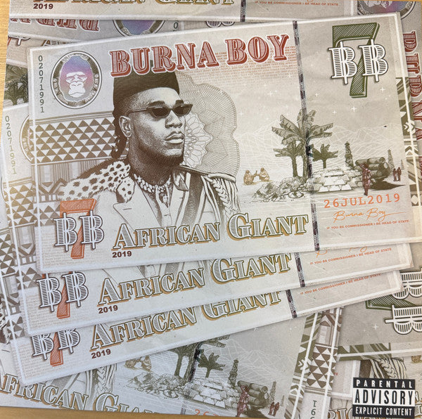 Burna Boy : African Giant (LP, Album, Ltd, RE, Gol)