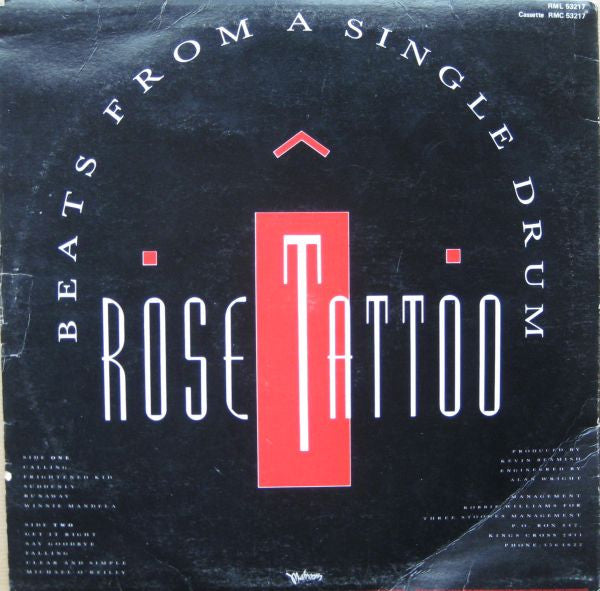 Rose Tattoo : Beats From A Single Drum (LP, Album)