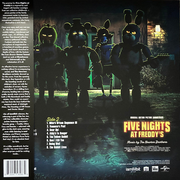 The Newton Brothers (2) : Five Nights At Freddy's (Original Motion Picture Soundtrack) (LP, Album, Fre)