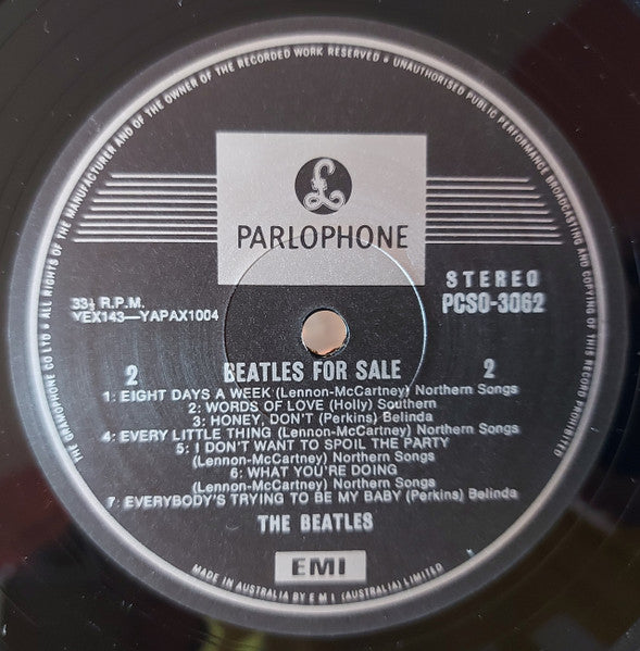 The Beatles : Beatles For Sale (LP, Album, Gat)