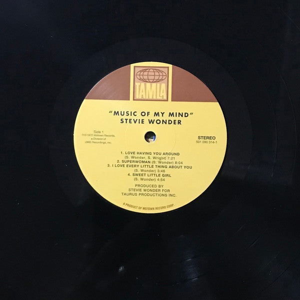 Stevie Wonder : Music Of My Mind (LP, Album, RE, RM)