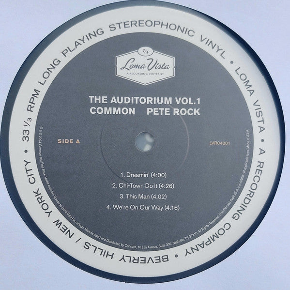 Common x Pete Rock : The Auditorium Vol. 1 (2xLP, Album, Gat)
