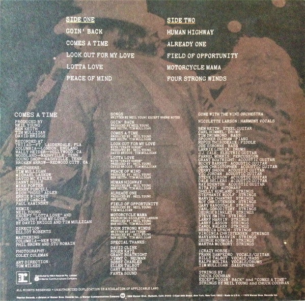 Neil Young : Comes A Time (LP, Album, Ass)