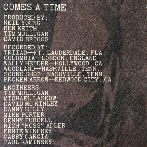 Neil Young : Comes A Time (LP, Album, Ass)