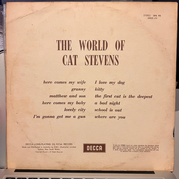 Cat Stevens : The World Of Cat Stevens (LP, Album, Comp)
