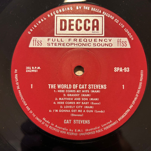 Cat Stevens : The World Of Cat Stevens (LP, Album, Comp)