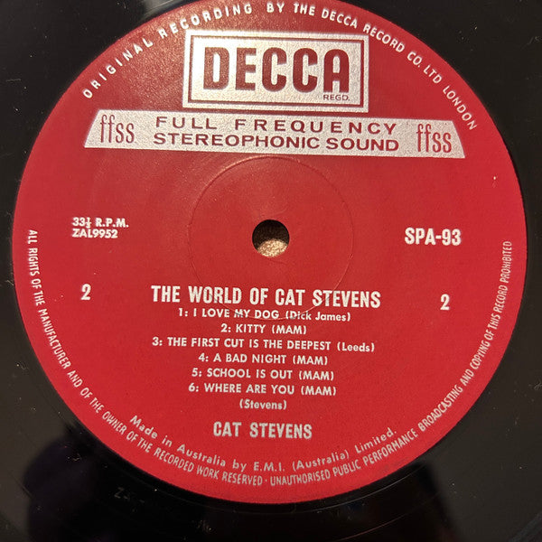 Cat Stevens : The World Of Cat Stevens (LP, Album, Comp)