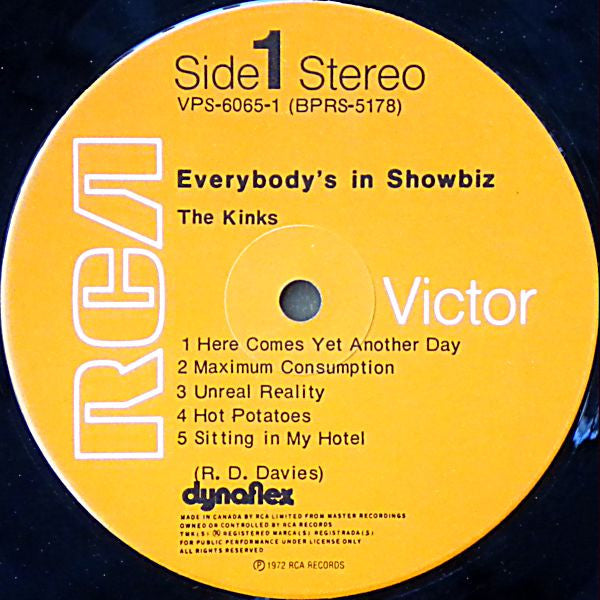 The Kinks : Everybody's In Showbiz (2xLP, Album)