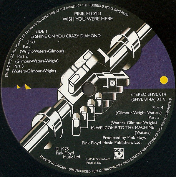 Pink Floyd : Wish You Were Here (LP, Album, RE, RM, 180)