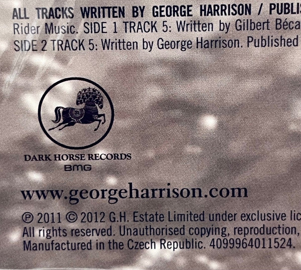 George Harrison : Early Takes Volume 1 (LP, Album, RE, 180)