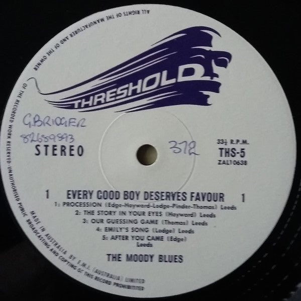 The Moody Blues : Every Good Boy Deserves Favour (LP, Album)