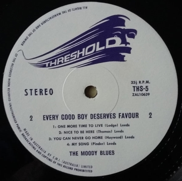 The Moody Blues : Every Good Boy Deserves Favour (LP, Album)