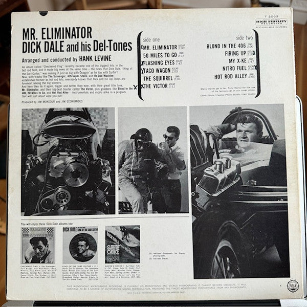 Dick Dale & His Del-Tones : Mr. Eliminator (LP, Album, Mono, Los)