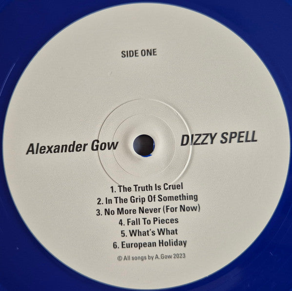 Alexander Gow : Dizzy Spell (LP, Album, Club, Ltd, RE, Blu)