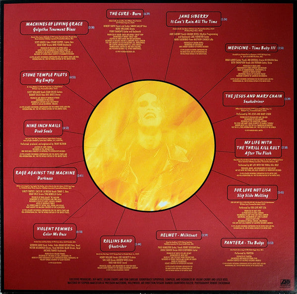 Various : The Crow (Original Motion Picture Soundtrack) (LP, Cle + LP, S/Sided, Etch, Red + Album, RE)