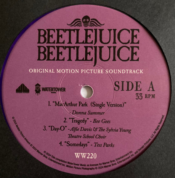 Various : Beetlejuice Beetlejuice (Original Motion Picture Soundtrack) (LP + LP, S/Sided, Etch + Comp, "Be)