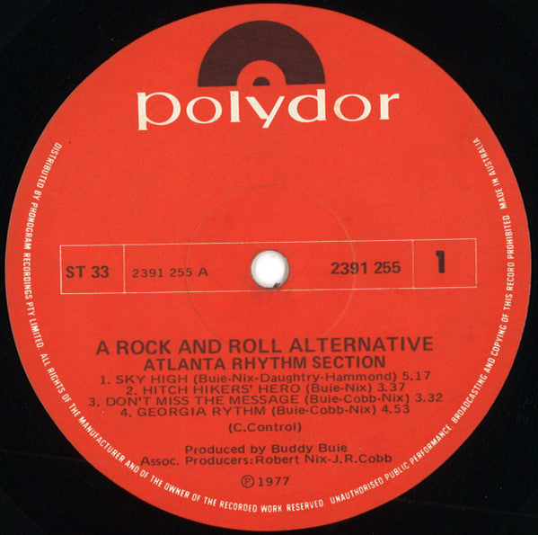 Atlanta Rhythm Section : A Rock And Roll Alternative (LP, Album)