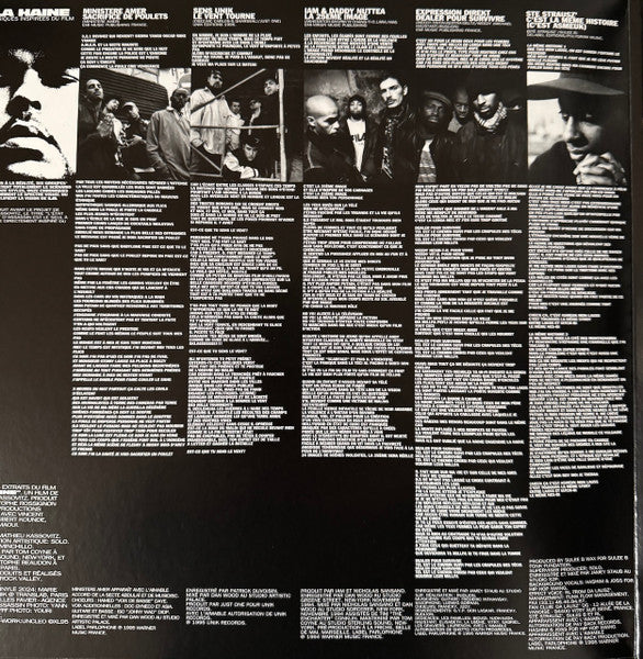 Various : Musiques Inspirées Du Film "La Haine" (2xLP, Album, Comp, RE, Gat)