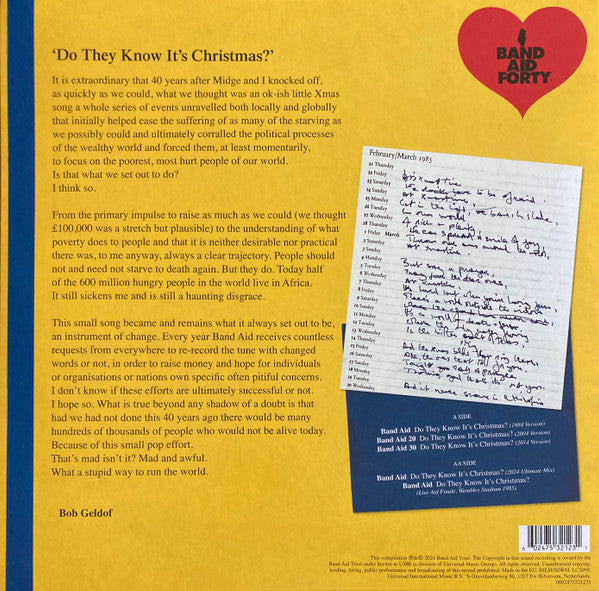Band Aid : Do They Know It's Christmas? (12", Maxi, Comp)